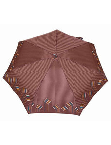 Parasol Skládací deštník střední Čára, hnědá