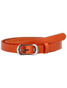 Penny Belts Dámský kožený opasek oranžový - PB Rasth 100 oranžová