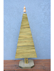 Dřevěný vánoční stromek - zelený