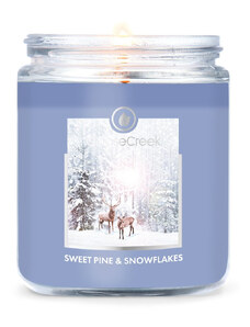 Goose Creek Candle svíčka Sweet Pine & Snowflakes, 198 g