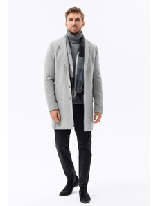 Ombre Clothing Pánský kabát - šedá C536
