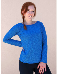 BHiStyle Tričko s dlouhým rukávem ELISABETH turquoise & blue