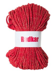 Bavlněná šňůra RADKAR Premium 5 mm - 370 červená zlatá