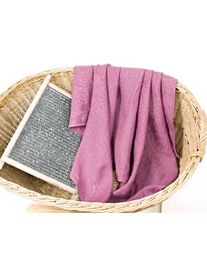 Snový svět Lněný ručník - purpurový