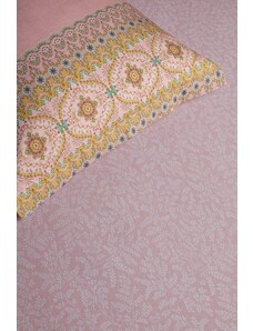Pip Studio luxusní prostěradlo Leafy Pink 140x200/220, pružná bavlna