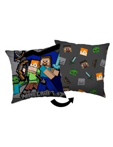 JERRY FABRICS Polštářek Minecraft Survival Mode Polyester, 40/40 cm