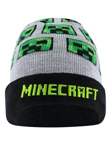 Fashion.uk Teplá úpletová čepice Minecraft - Creepers