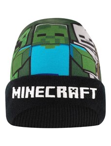 Fashion.uk Teplá čepice Minecraft - Creeper Zombie a Skeleton