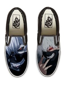 Vans Slip On černé - Anime/Dark