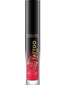 Eveline cosmetics Kissy Tattoo Lip Tint Dlouhotrvající tekutá rtěnka 4,5 ml