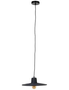 Černé ratanové závěsné světlo ZUIVER BALANCE 35 cm