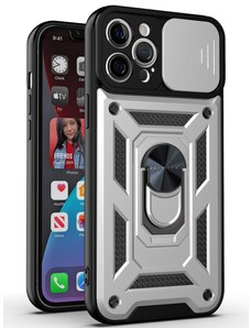 Ochranný kryt pro iPhone 13 Pro - Mercury, Camera Slide Silver