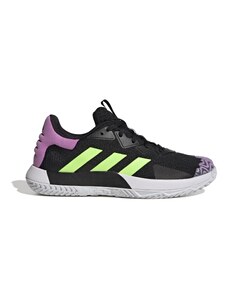 ADIDAS Pánské tenisové boty na každý povrch Adidas SoleMatch Control černo-fialovo-zelené