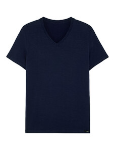 Pánské tričko HOM Tencel soft modré