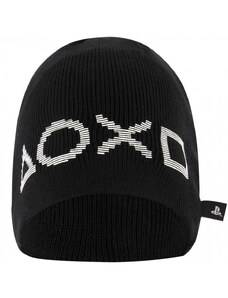 Fashion.uk Dětská zimní úpletová čepice PlayStation - oficiální licenční produkt - černá