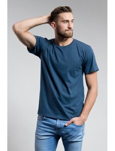 Bavlněné triko CityZen kulatý výstřih modré 800-U