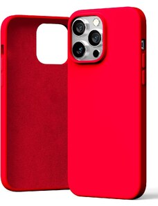 Ochranný kryt pro iPhone 14 Pro MAX - Mercury, Silicone Red