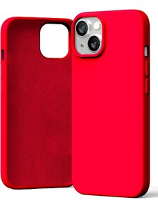 Ochranný kryt pro iPhone 14 - Mercury, Silicone Red