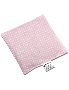 Babyrenka nahřívací polštářek 15x15 cm z třešňových pecek Dots pink