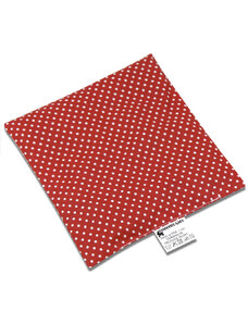 Babyrenka nahřívací polštářek 15x15 cm z třešňových pecek Dots red