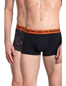 Henderson 2 pack pánské boxerky Ozzy černé a šedé