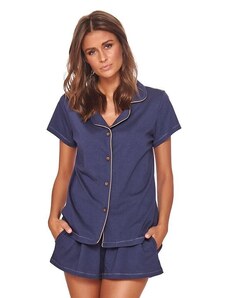 DN Nightwear Bio pyžamo Selma tmavě modré