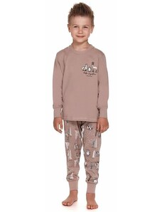 DN Nightwear Dětské pyžamo Fox hnědé