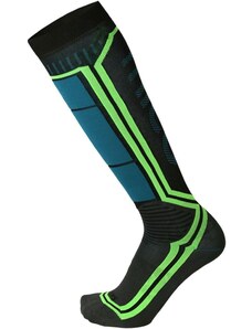 MICO LIGHT WEIGHT ODOR ZERO X-STATIC SKI SOCKS Nero/Blu Orion