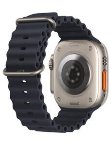 Crested Oceánský silikonový řemínek pro Apple Watch 38, 40 a 41 mm půlnoční