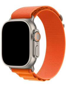 Crested Alpský tah nylonový řemínek pro Apple Watch 38, 40 a 41 mm oranžový