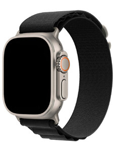 Crested Alpský tah nylonový řemínek pro Apple Watch 38, 40 a 41 mm černý