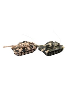 Teddies 2 RC tanky na dálkové ovládání 25cm tanková bitva + dobíjecí pack 27MHZ a 40MHz