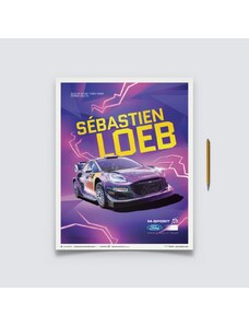 Automobilist Posters | M-Sport - Ford Puma Hybrid Rally1 - Sébastien Loeb - 2022, Classic Edition, 40 x 50 cm