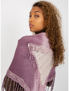 Fashionhunters Dámský fialový mušelínový šátek