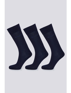 PONOŽKY 3-PACK GANT MERCERIZED COTTON SOCKS 3-PACK modrá 40/42