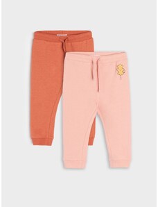 Sinsay - Sada 2 kalhot joggers - růžová