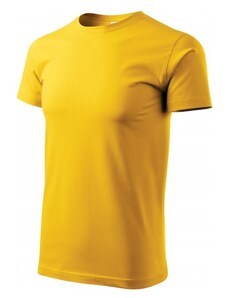 Malfini Levné pánské triko jednoduché, žlutá