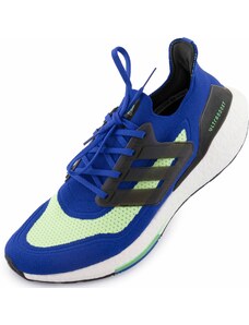 Pánské běžecké boty Adidas Men Ultra Boost 21 Blue/Black/Green UK 12,5
