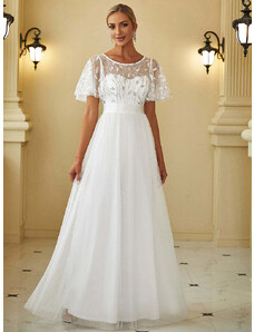 EVER PRETTY Šaty svatební KLAUDIE bílé Barva: Bílá, 6