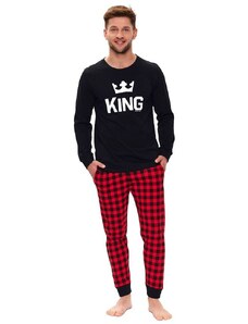 DN Nightwear Pánské pyžamo King černé