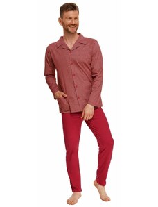Taro Propínací pánské pyžamo Richard červené