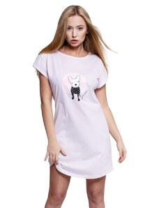 Sensis Noční košilka Mila růžová se psem