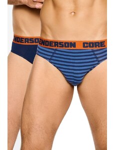 Henderson 2 pack slipy Naff Core modré a s proužky