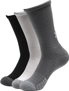 Under Armour ponožky Heatgear Crew 3páry - černé,bílé,šedé: Pánské M