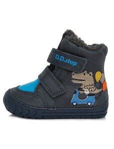 Dětské zimní kotníkové boty D.D.step 029-443A tm. modré
