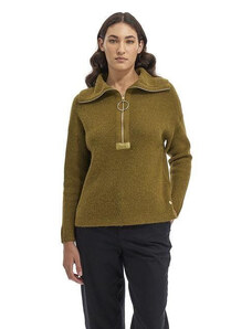 SVETR LA MARTINA WOMAN TRICOT HALF ZIP ALPACA B