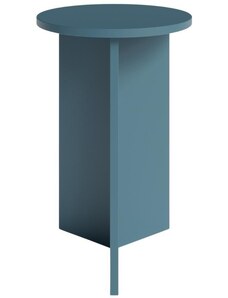 Petrolejově modrý vysoký kulatý odkládací stolek MOJO MINIMAL 39,5 cm