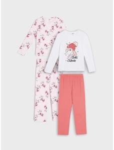 Sinsay - Sada 2 pyžam - sytě růžová