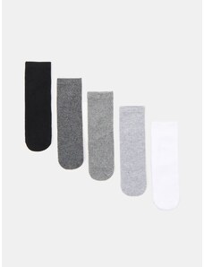 Sinsay - Sada 5 párů ponožek - černá