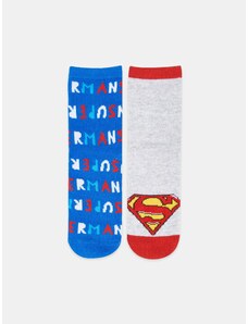 Sinsay - Sada 2 párů ponožek Superman - šedá